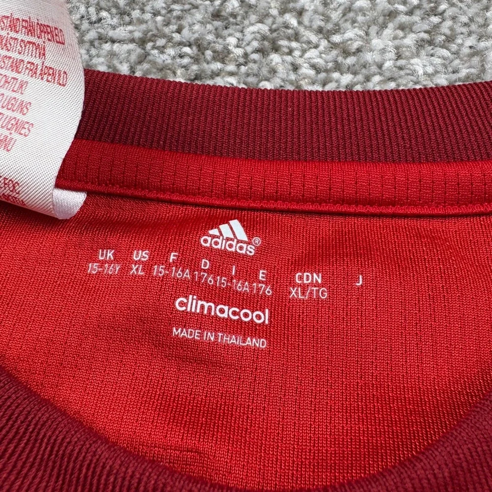 Adidas Bayern Munich Shirt Jersey Youth‎ XL Red 2015-2016 Climacool